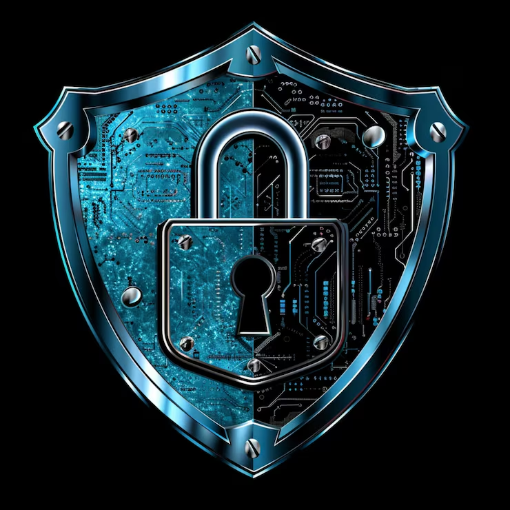 Core Sentinel — shield and padlock security branding for the clipboard guardrail